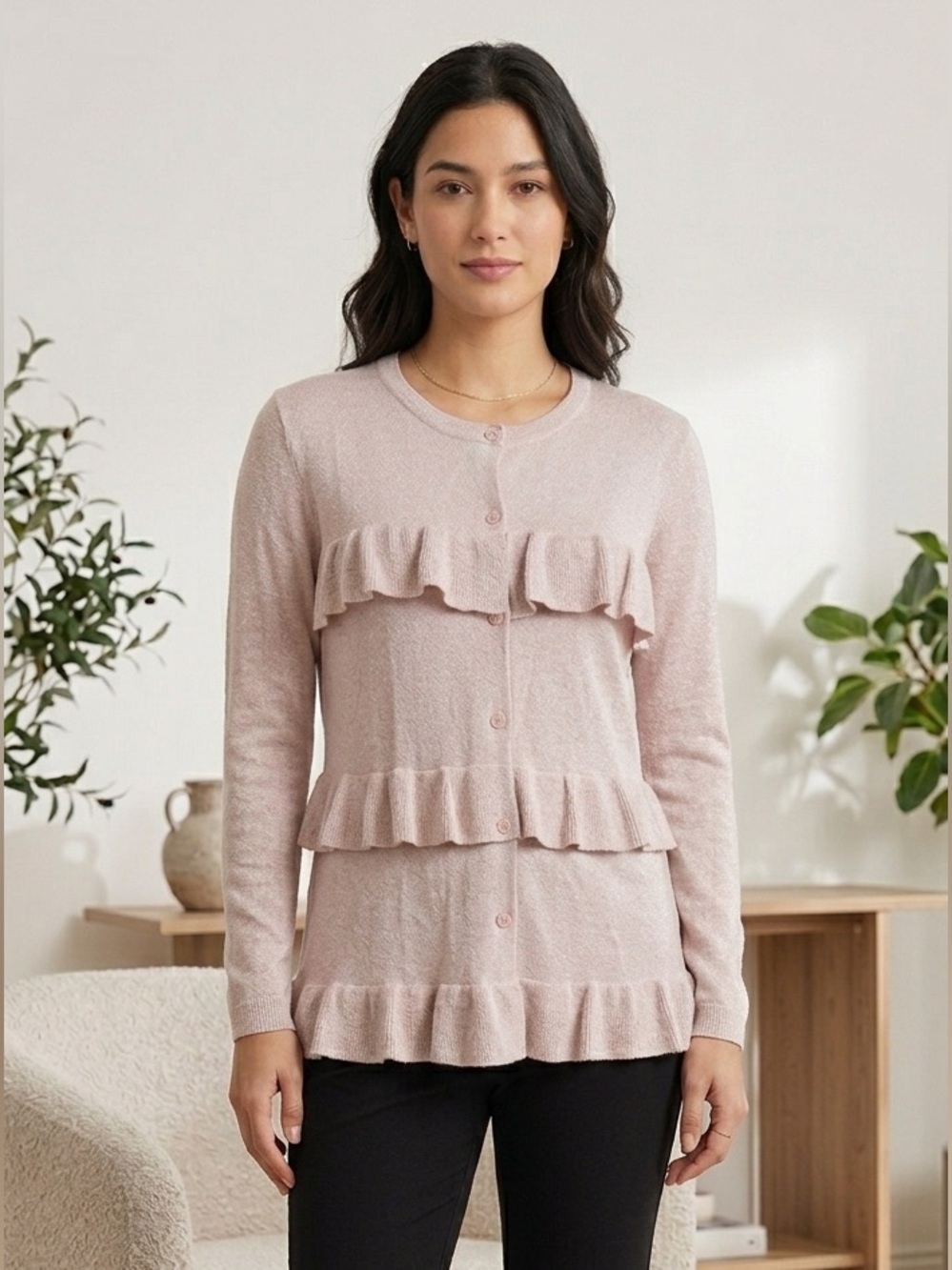 Ann Taylor || Woman’s Blush Pink Cardigan